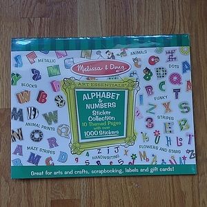 NEW Melissa & Doug Alphabet and Numbers Stickers